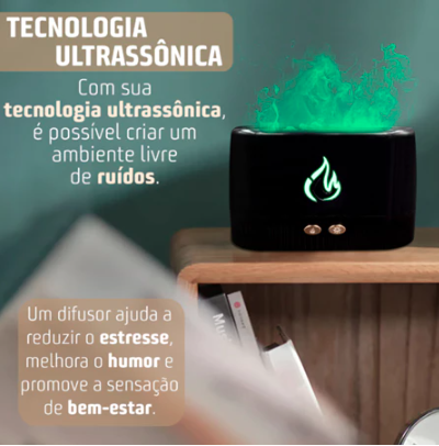 Chama Umidificador de ar Ultrassônico