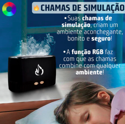 Chama Umidificador de ar Ultrassônico